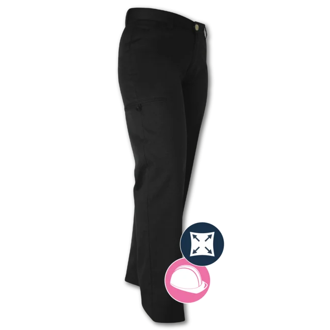 Women's Stretch Work Pant by GATTS Workwear - Style 773EX Cozy Full-Length Pants