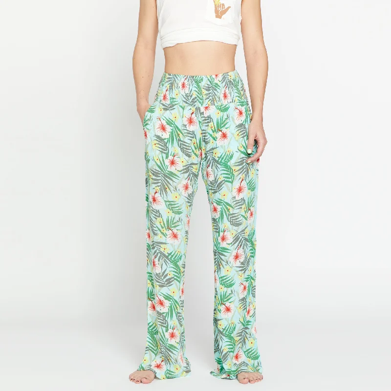 Womens Castaway Pant - Haleiwa Blue Formal Wide-Leg Pants