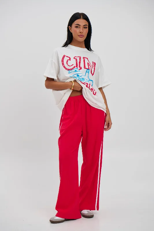 Minnie Pant Red Soft Sweatpants Style
