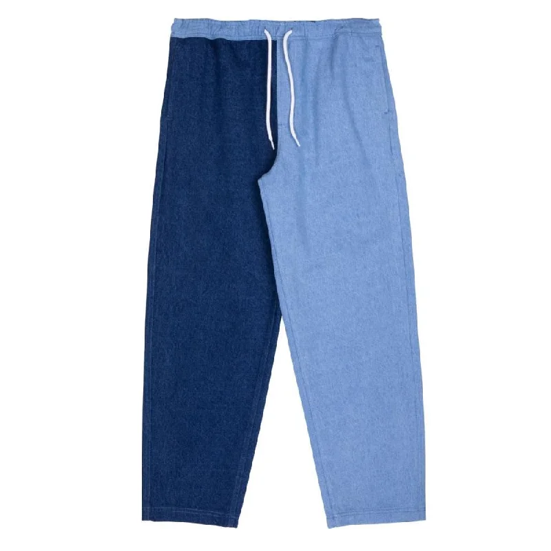 Santa Cruz Womens Pant Opus Dot Balloon Pant - Indigo / Bleach Blue Denim Classic Chino Pants