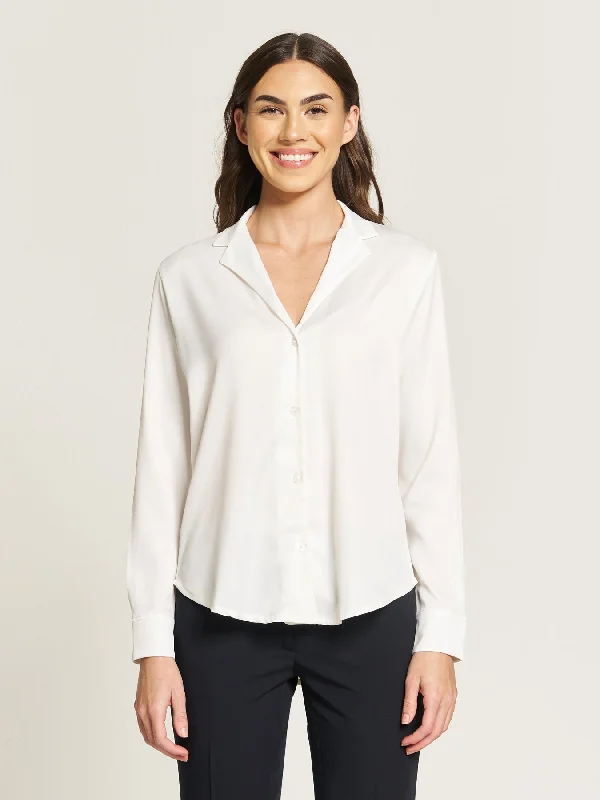 *NEW!  Coming Soon* Ladies' Gwyneth Blouse - Cream Playful Puff Blouse