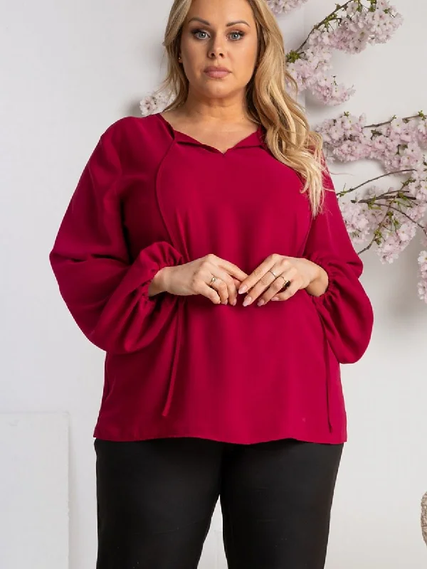 Plus size blouse Karko Elegant Embroidery Blouse