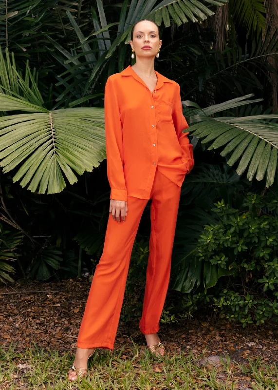 Tangerine Hera Lounge Pants Trendy Work Pants