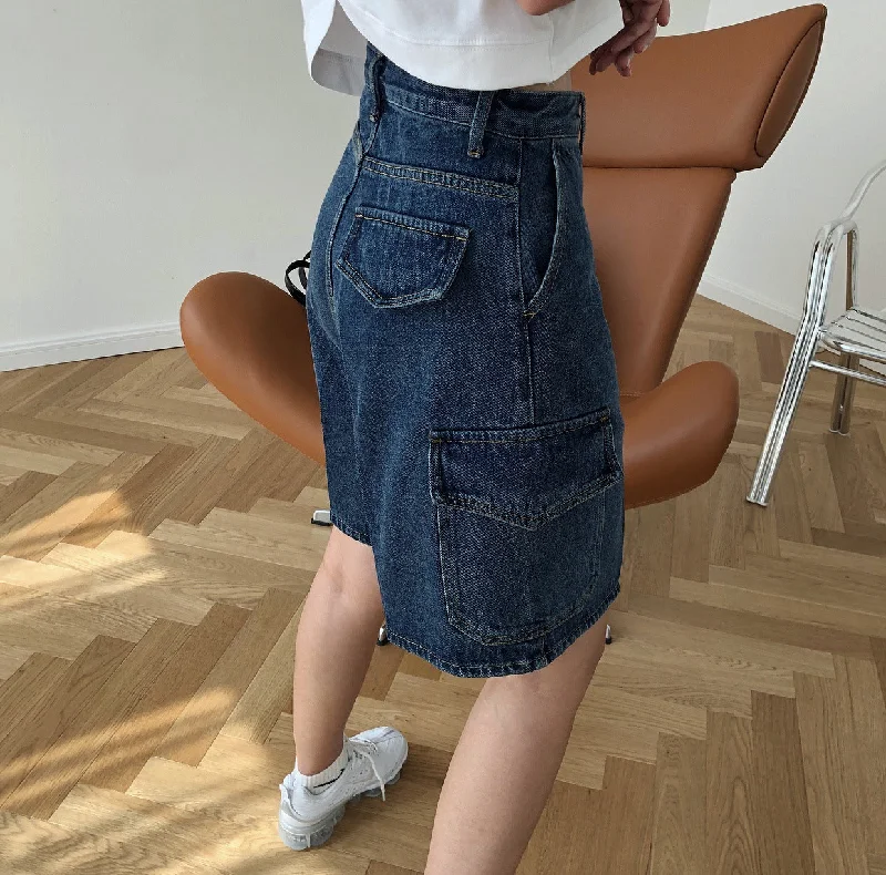 Summer Europe and America street hipster high waist cowboy pants pocket straight loose five pants shorts women Formal Wide-Leg Pants Summer Europe and America street hipster high waist cowboy pants pocket straight loose five pants shorts women Formal Wide-Leg Pants