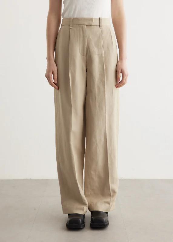 Newman Linen Pants Chic Black Leggings