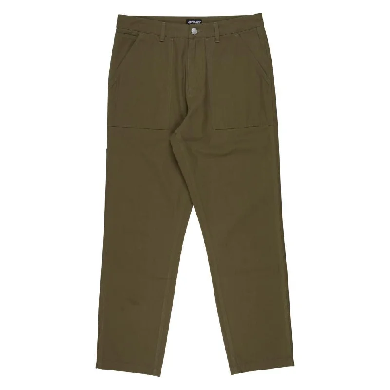 Santa Cruz Pant Addams - Sea Kelp Casual Plaid Pants