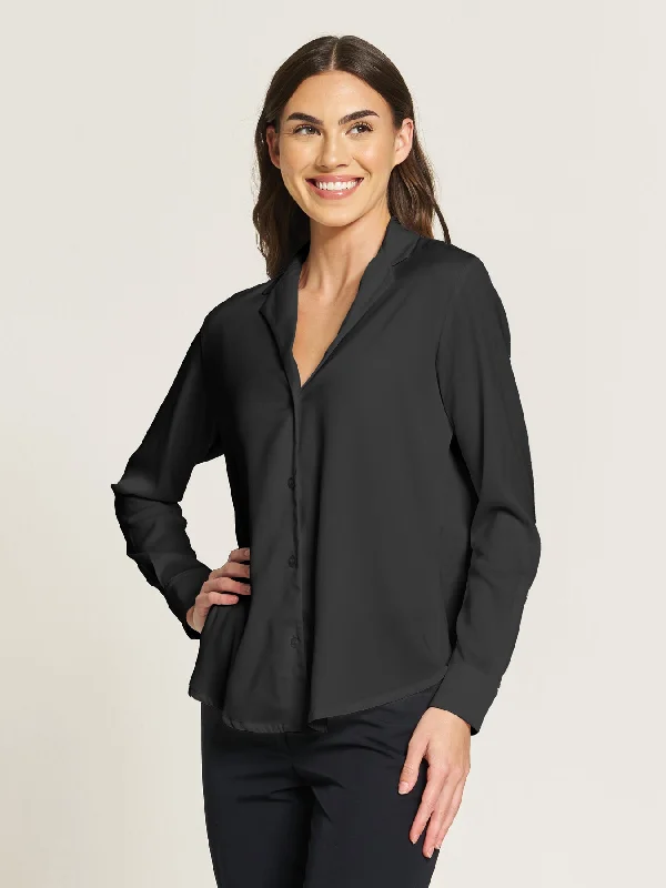*NEW!  Coming Soon* Ladies' Gwyneth Blouse - Black Everyday Stylish Blouse