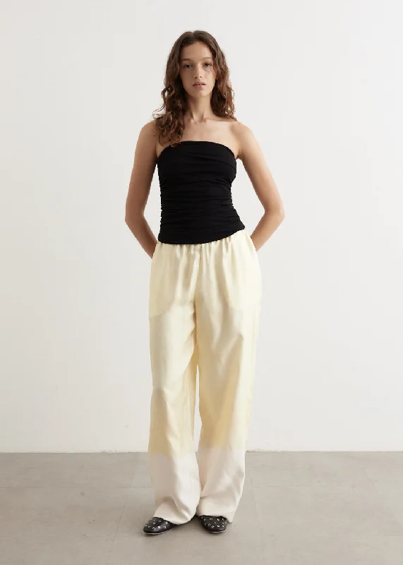 Optimista Silk Pants Classic Straight Pants