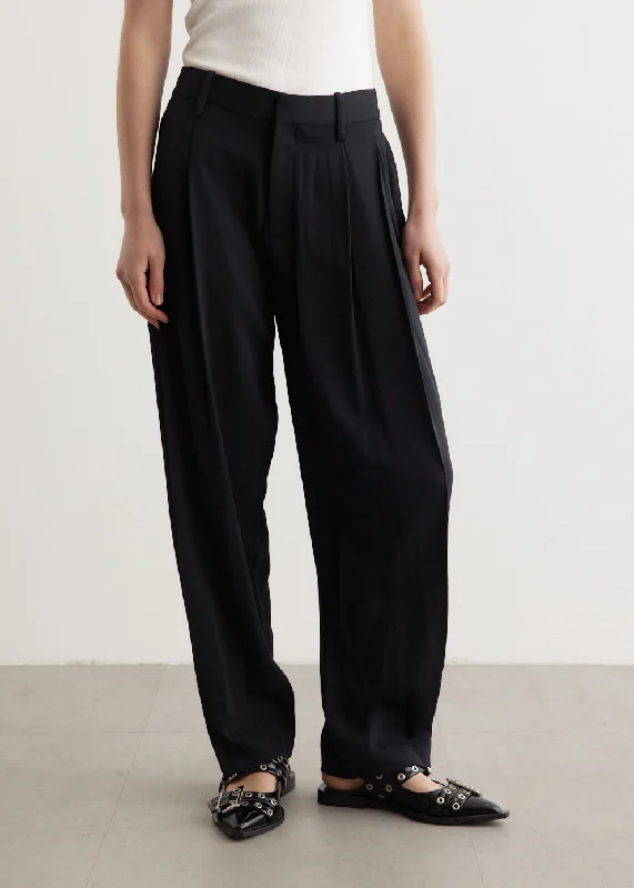 Cecily Crepe Pants Classic Cropped Pants
