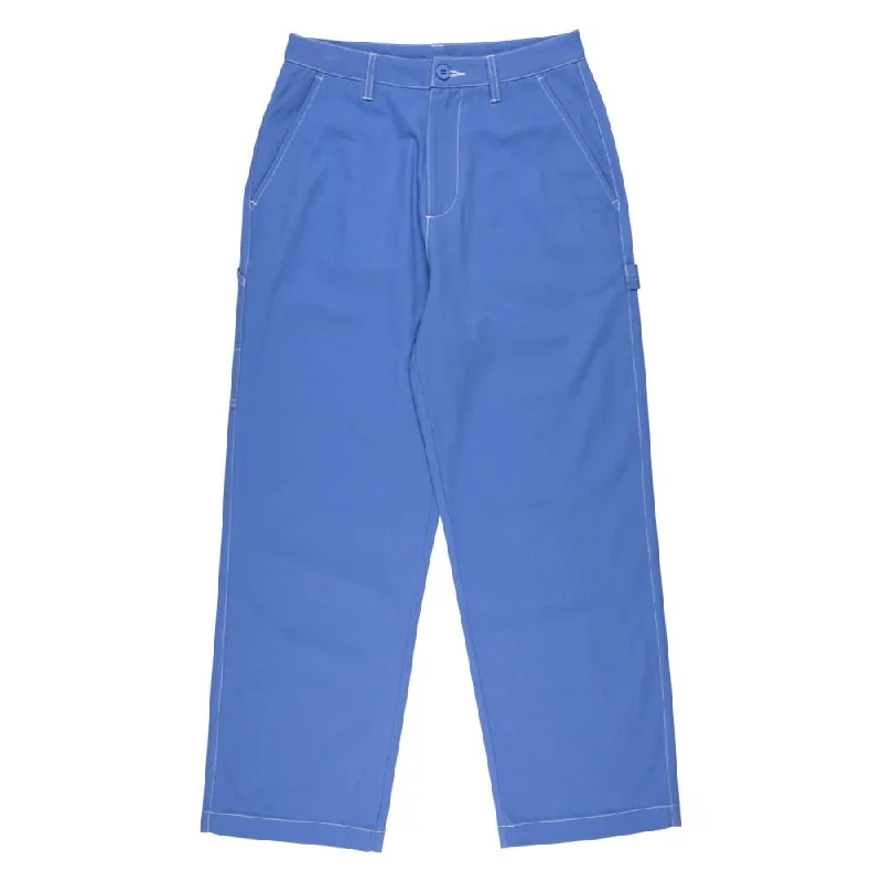 Santa Cruz Womens Pant Nolan Carpenter Pant - Hyacinth / White Stitch Comfortable Denim Pants