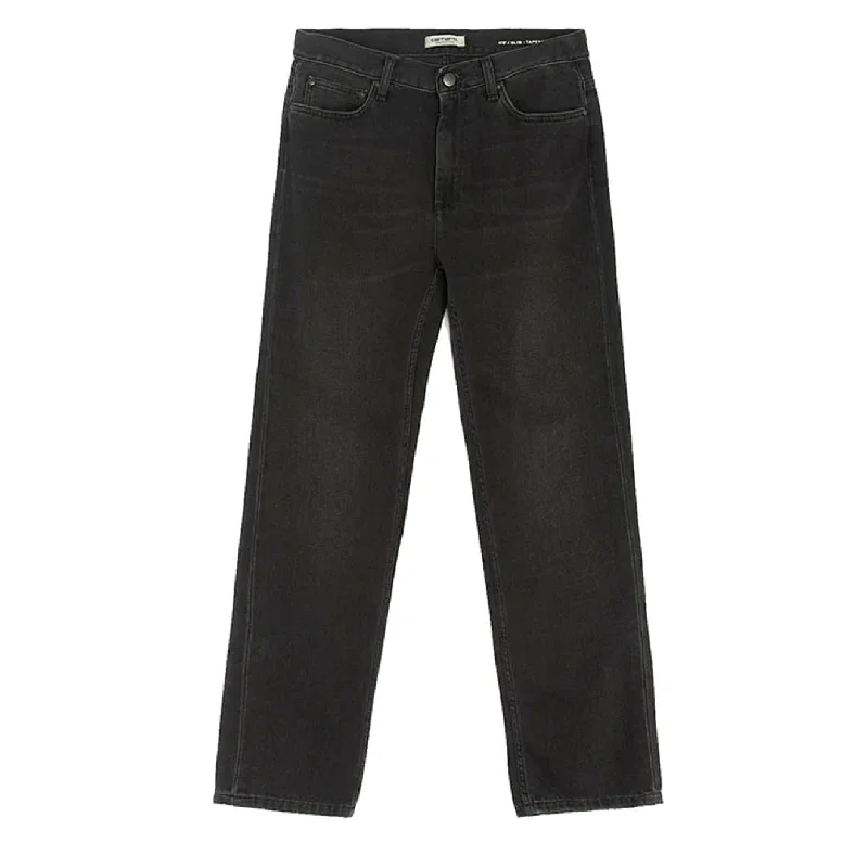Carhartt WIP Womens Page Carrot Ankle Pant Black Stretch Fit Pants