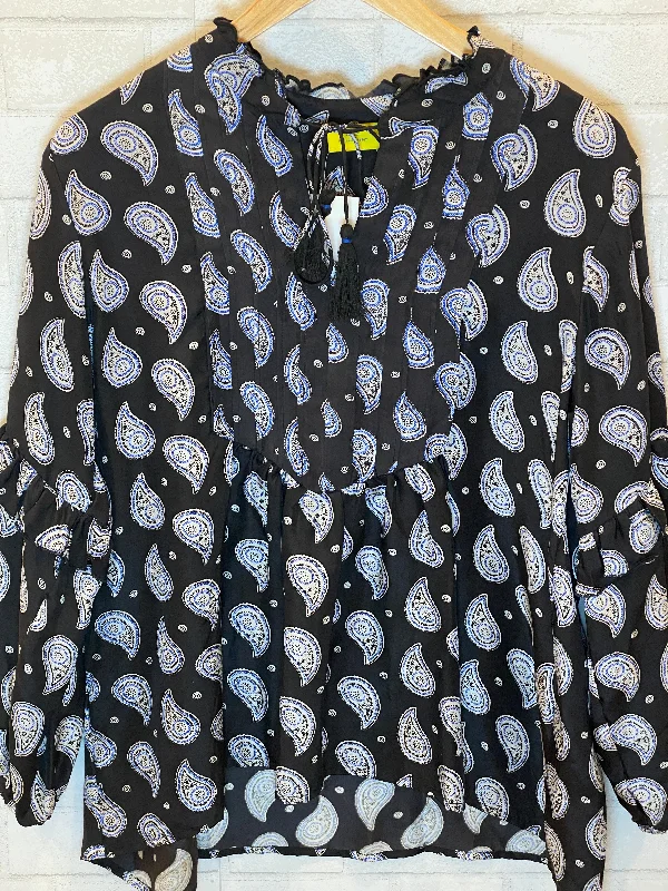 ROLLER RABBIT silk blouse/ M Bell Sleeve Blouse