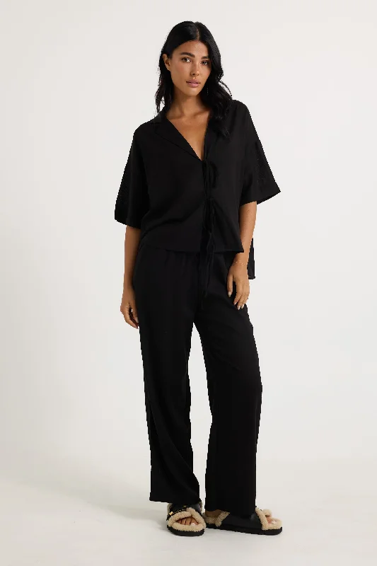 Santa Monica Pant Black High-Waist Jogger Pants
