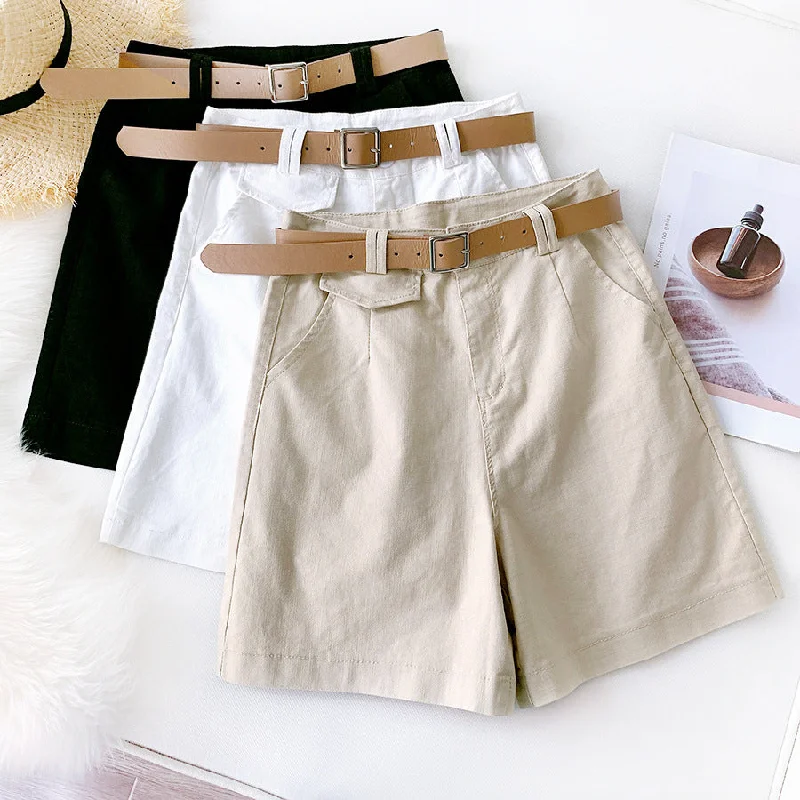 Pants shorts female British temperament knights straight pants summer elastic cotton five pants casual wide leg pants High-Waist Jogger Pants Pants shorts female British temperament knights straight pants summer elastic cotton five pants casual wide leg pants High-Waist Jogger Pants