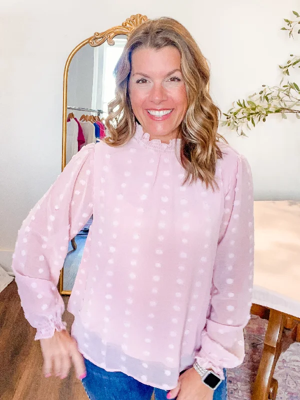 Pastel Rose Blouse Office-Ready Blouse