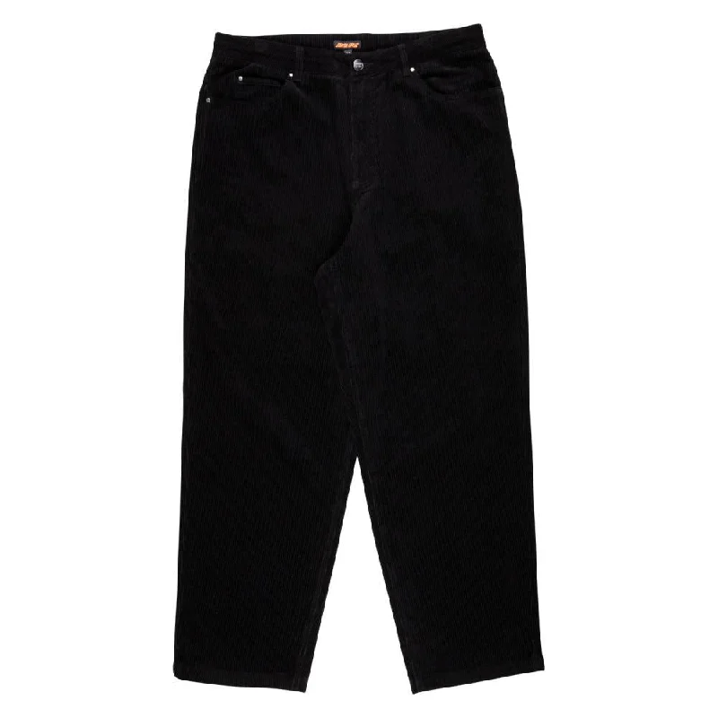 Santa Cruz Pant Big Pants - Black Cord Trendy Wide-Leg Pants