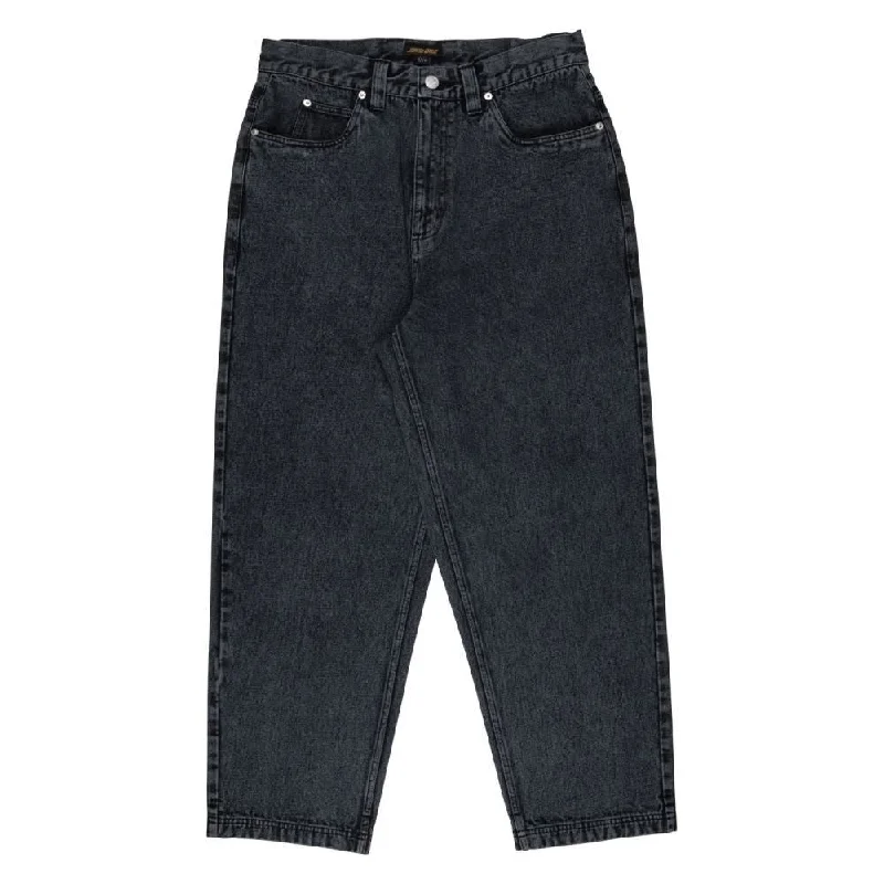 Santa Cruz Pant Big Pants - Black Acid Wash Elegant Trouser Pants