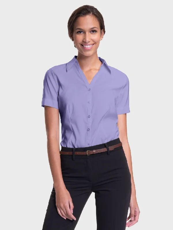 Ladies' Perfect Blouse Short Sleeve - Lavender Vintage Lace Blouse