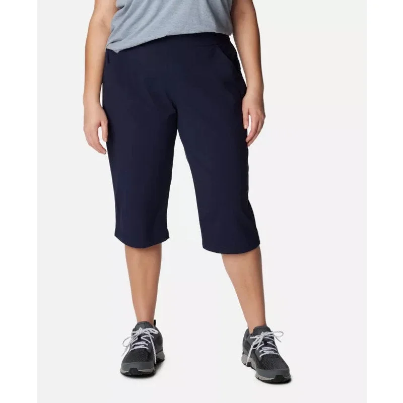 COLUMBIA Women’s Anytime Casual Capri Pants 3X in Dark Nocturnal Blue Trendy Printed Leggings
