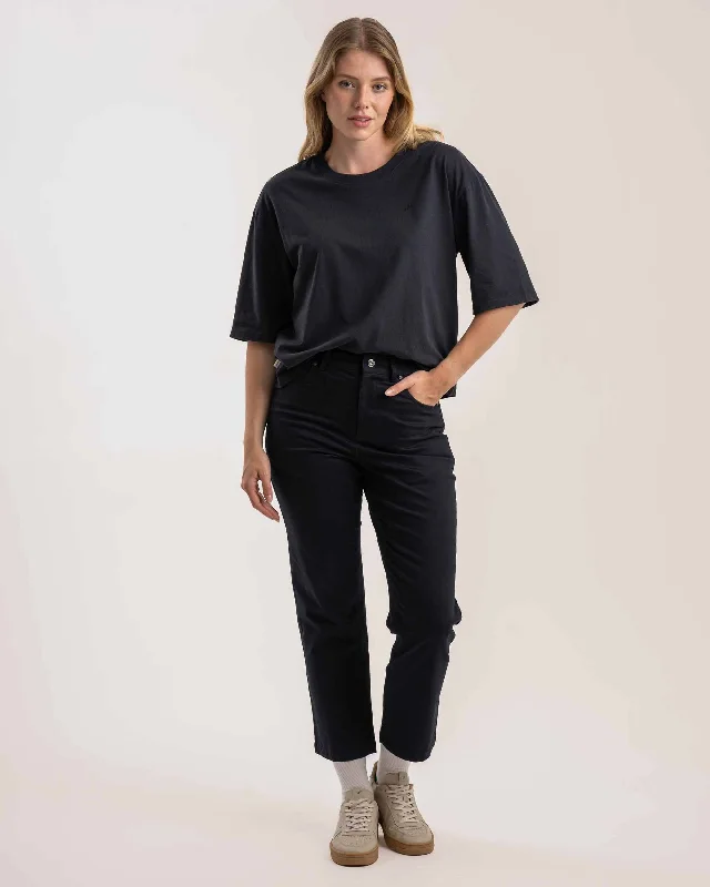 Ladies Regular Fit Pants - Black Sleek Black Pants