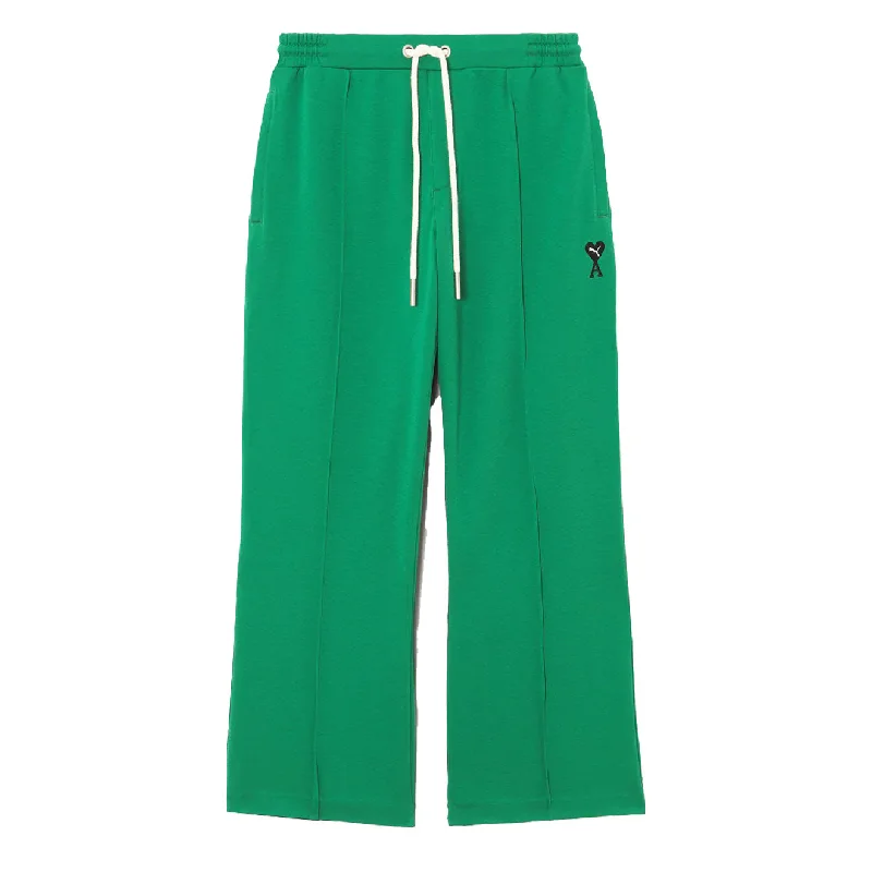Puma X Ami Womens Wide Pants Verd Green Slim-Fit Khaki Pants