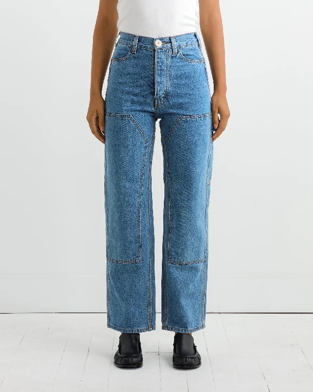 Patchfront Handy Pant in Cowboy Blue Classic Bootcut Trousers