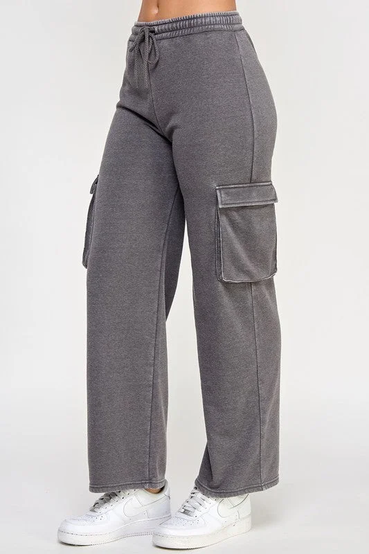Burnout Cargo Pant Relaxed High-Waist Trousers