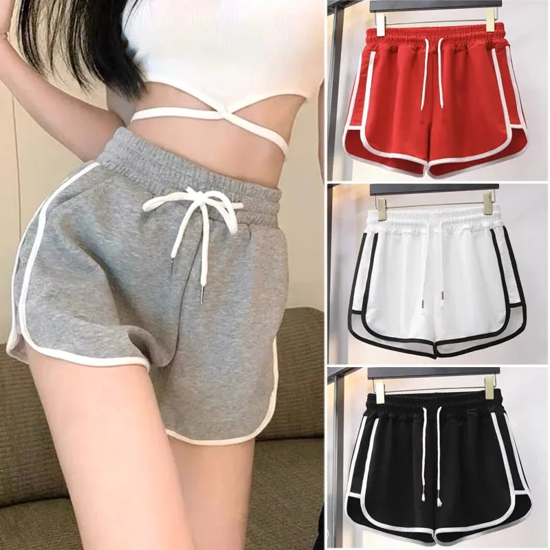 New High Elastic Waist Women's Shorts Solid Color Hot Pants Casual Summer Shorts Fashion Sports Gym Pants Beach Sexy Short Soft Wool Pants New High Elastic Waist Women's Shorts Solid Color Hot Pants Casual Summer Shorts Fashion Sports Gym Pants Beach Sexy Short Soft Wool Pants