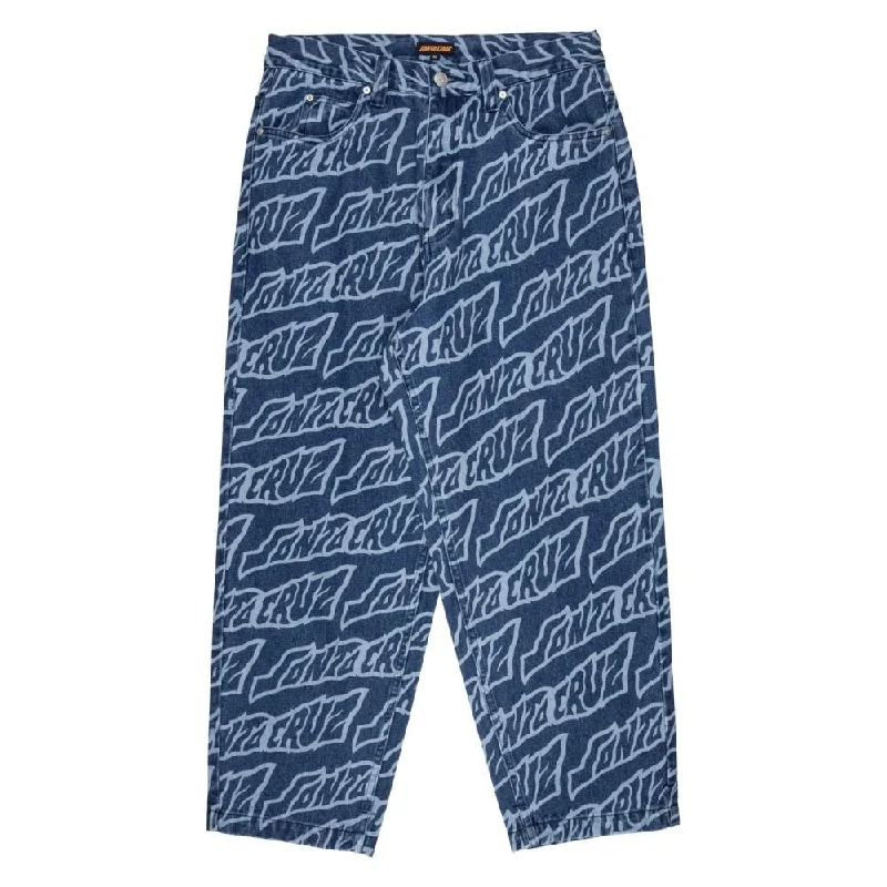 Santa Cruz Pant Big Pants - Creep Repeat Formal Linen Trousers