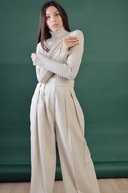 The Rosalie Pants Stylish Elastic Waist Pants