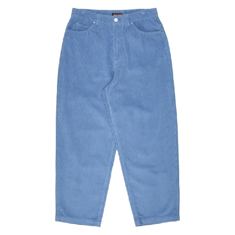 Santa Cruz Pant Big Pants - Crystal Blue Cord Classic Bootcut Trousers