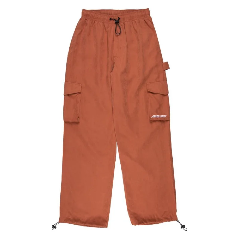 Santa Cruz Womens Pant Odyssey Pant - Clay Comfy Zip-Up Pants