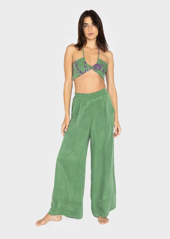 Moss Harper Pants Elegant Silk Pants