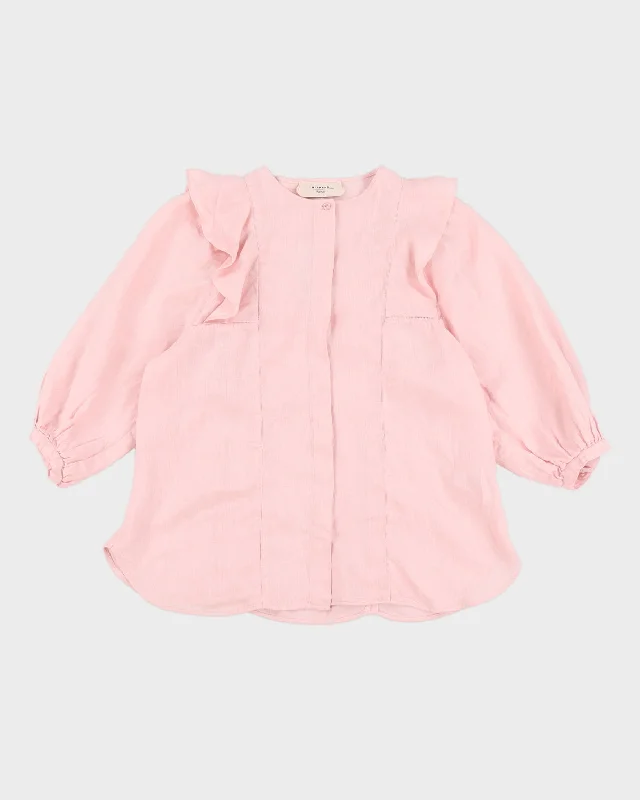 Weekend MaxMara Linen Pink Blouse - S Modern Oversized Blouse