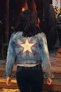 Spider-Man No Way Home Denim Jacket Asymmetrical Pockets Print