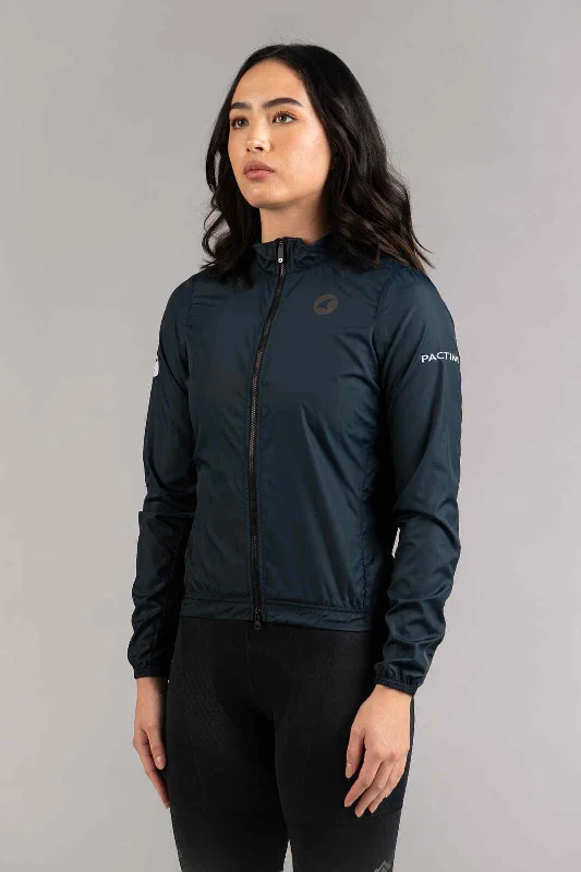 Women's Divide Wind Jacket Collared Crew Neck Turtle Neck