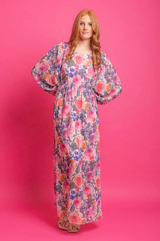 Megan Maxi Dress Floral Trendy Floral Print Maxi Dress