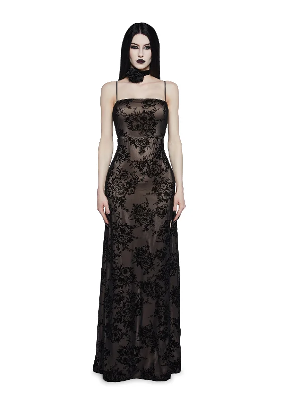 Vamp Aura Maxi Dress Trendy Maxi Dress with Lace