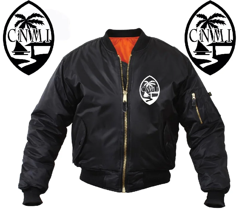 CNMI Island Bomber Mens Jacket Bomber Jacket Anorak Windbreaker