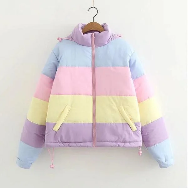 Cute warm jacket YV40887 Quilted Jacket Puffer Jacket Insulated Jacket