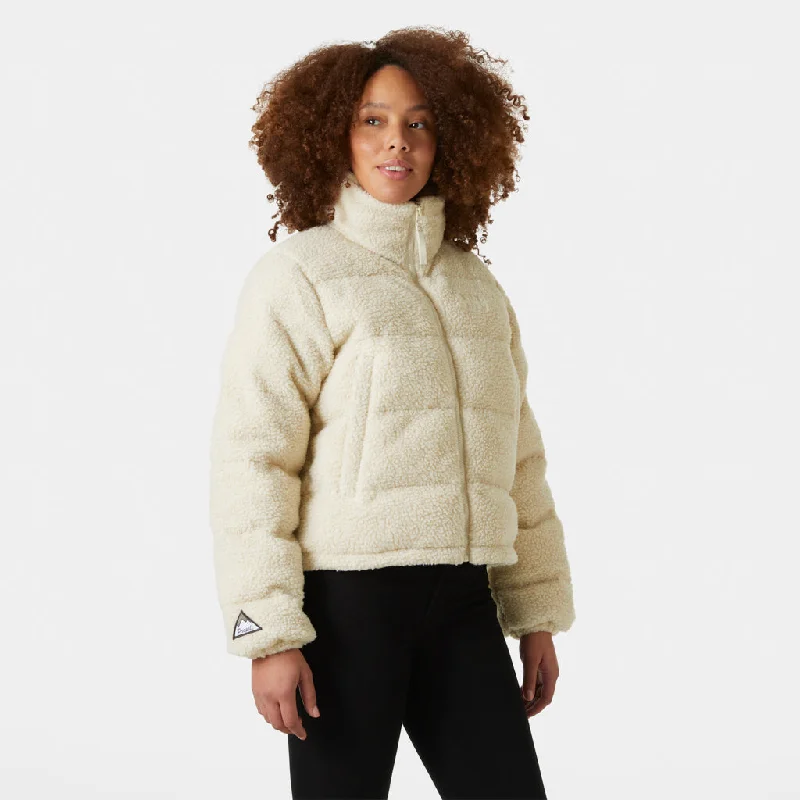 Helly Hansen Yu Teddy Pile Jacket (54065) Womens 2025 Oversized Jacket Tailored Jacket Straight Jacket