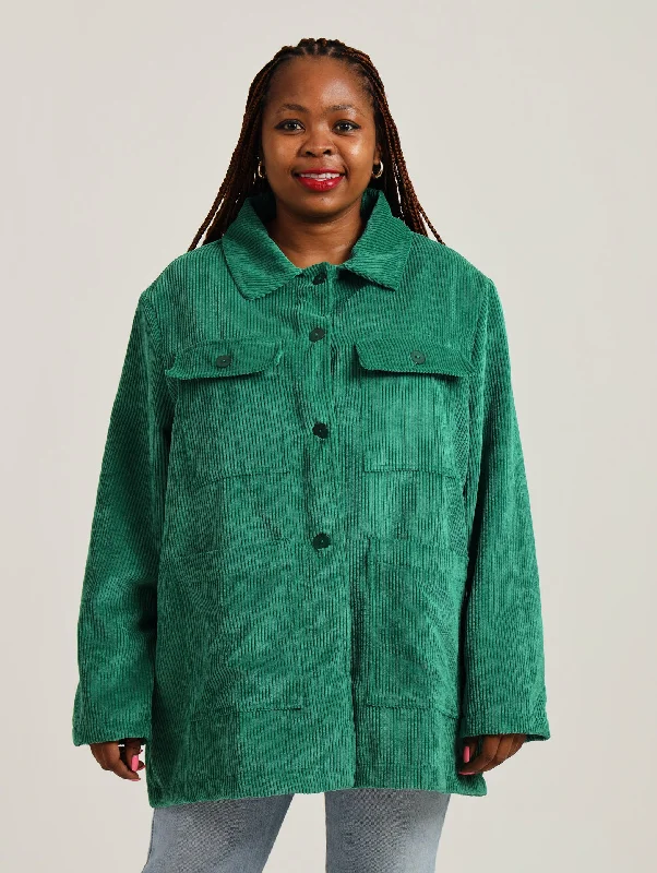 Jasmin Jacket- Green Nylon Jacket Polyester Jacket Spandex Jacket