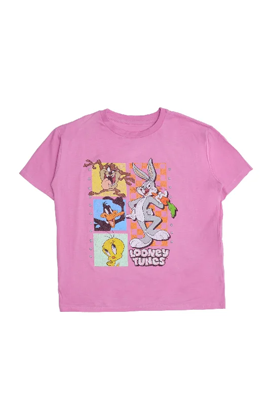 Looney Tunes Graphic Relaxed Tee Fitted T-Shirt Seamless Stretchy
