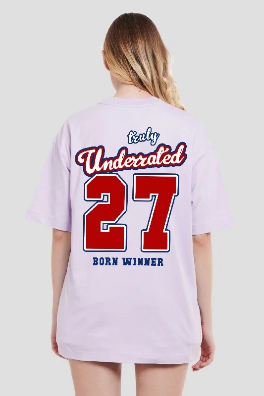 27 Lilac Printed T-Shirt Anti-Shrink Durable Soft