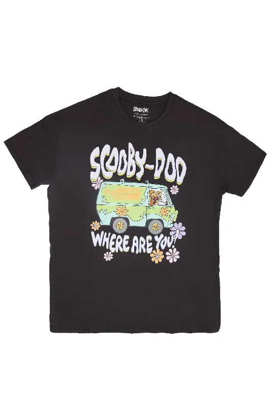 Scooby-Doo Scooby Way Graphic Relaxed Tee Welt Pockets Slit Pockets Flap Pockets