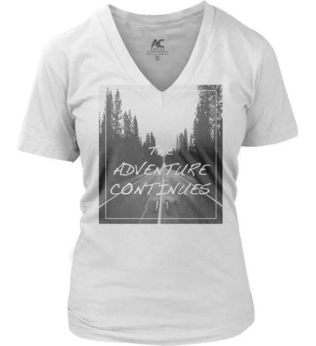 ADVENTURE CONTINUES T-SHIRT Mesh Blend Leather Blend Suede Blend