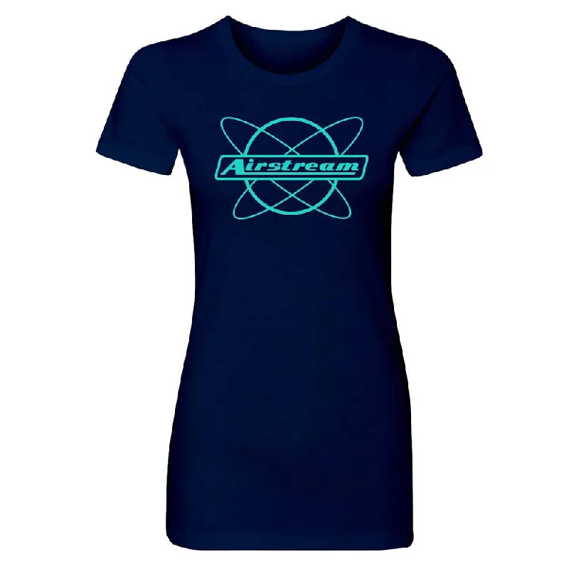 Airstream Atom Women's Slim Fit T-Shirt Collared Crew Neck Turtle Neck