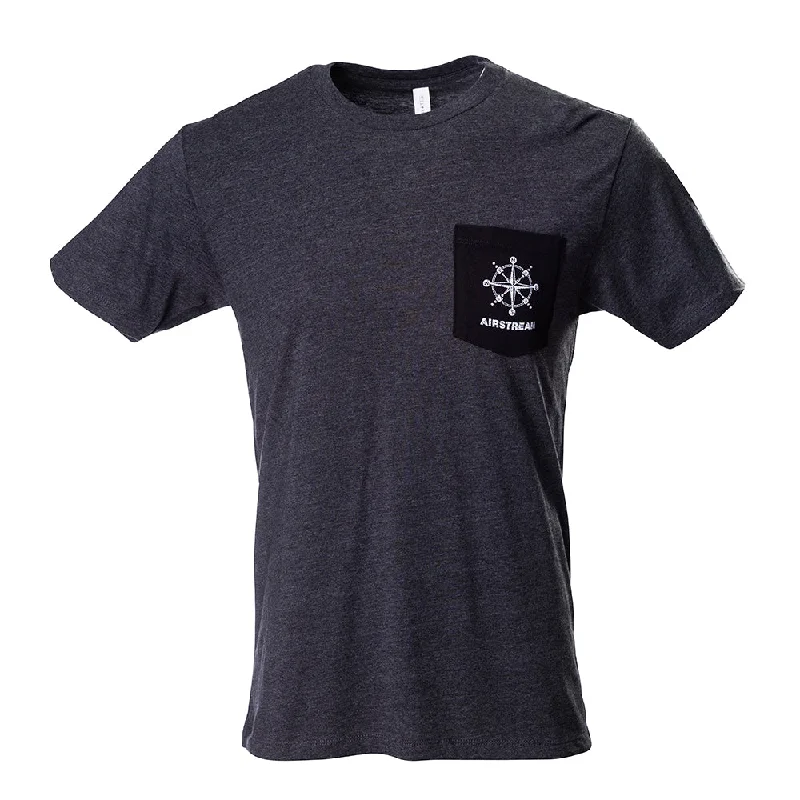 Airstream Compass Trailer Unisex Pocket T-Shirt Modern Contemporary Chic