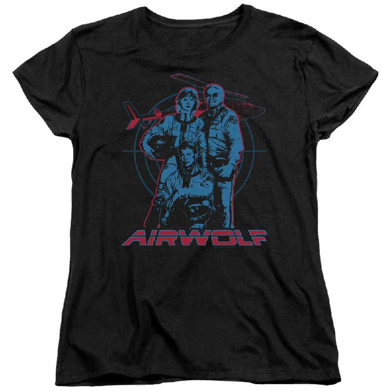 Airwolf Graphic - Women's T-Shirt Terry Blend Velvet Blend Canvas Blend