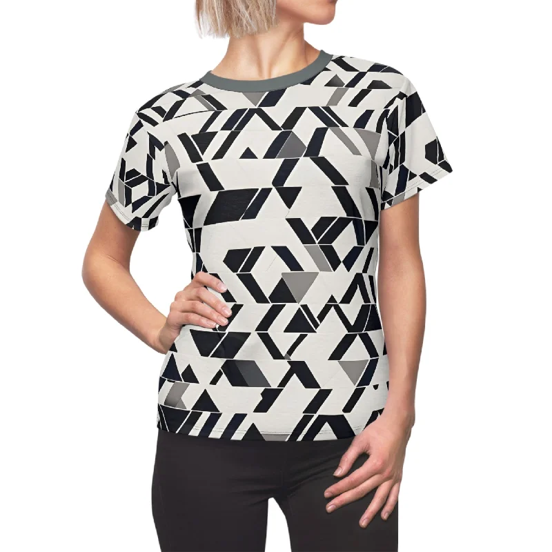 Black an White Maps (BKS)🖤Women's Cut & Sew Tee Rayon Fabric Velvet Fabric Corduroy Fabric Black an White Maps (BKS)🖤Women's Cut & Sew Tee Rayon Fabric Velvet Fabric Corduroy Fabric